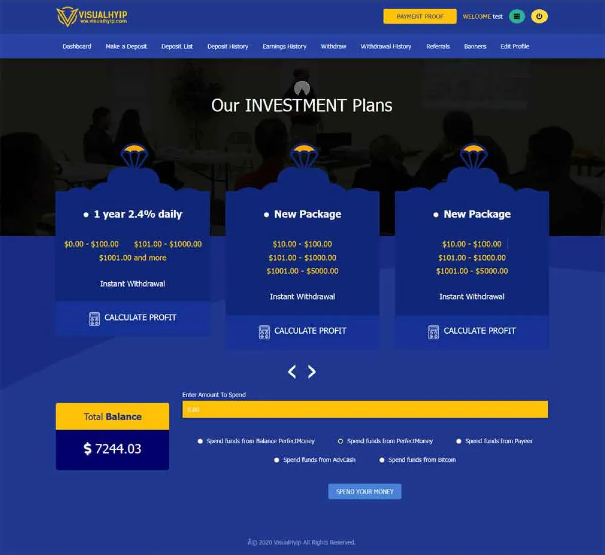 Investment Template 4 Page