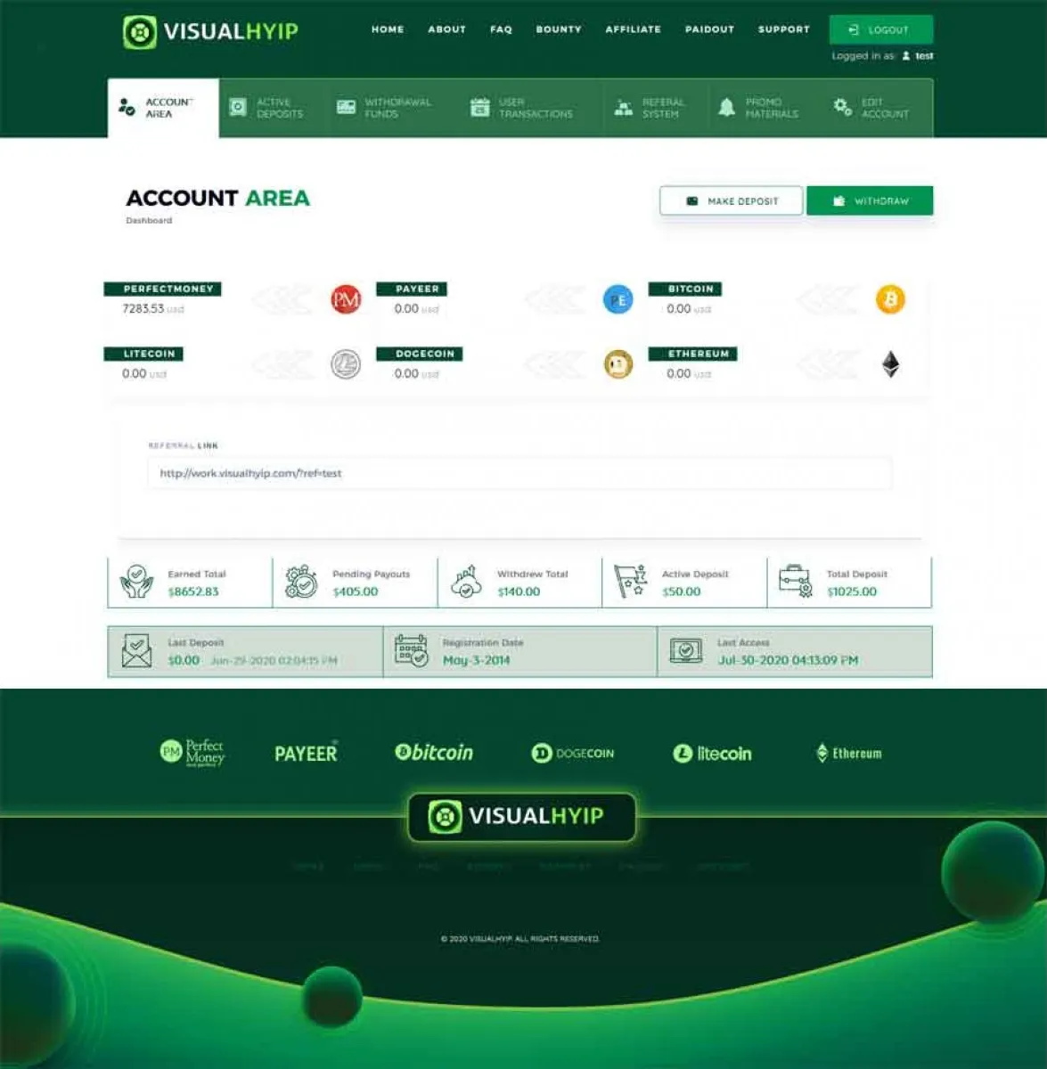 Investment Template 3 Page