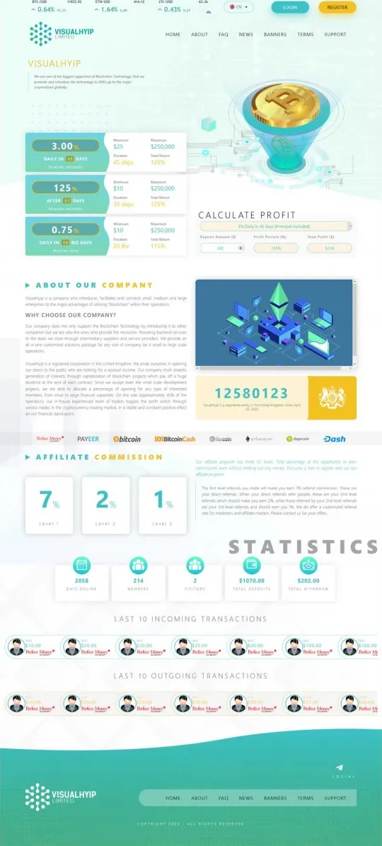 HYIP zvpt Investment Template 1393 Design