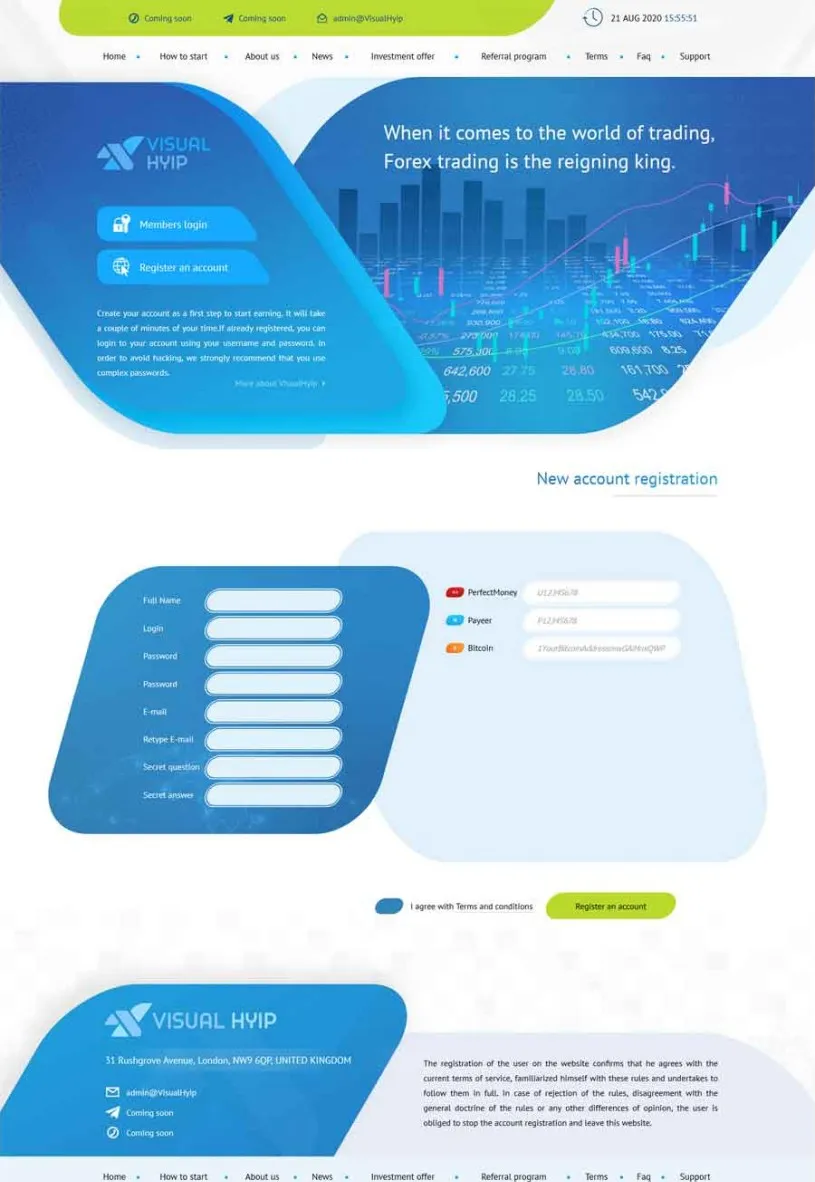 Investment Template 2 Page