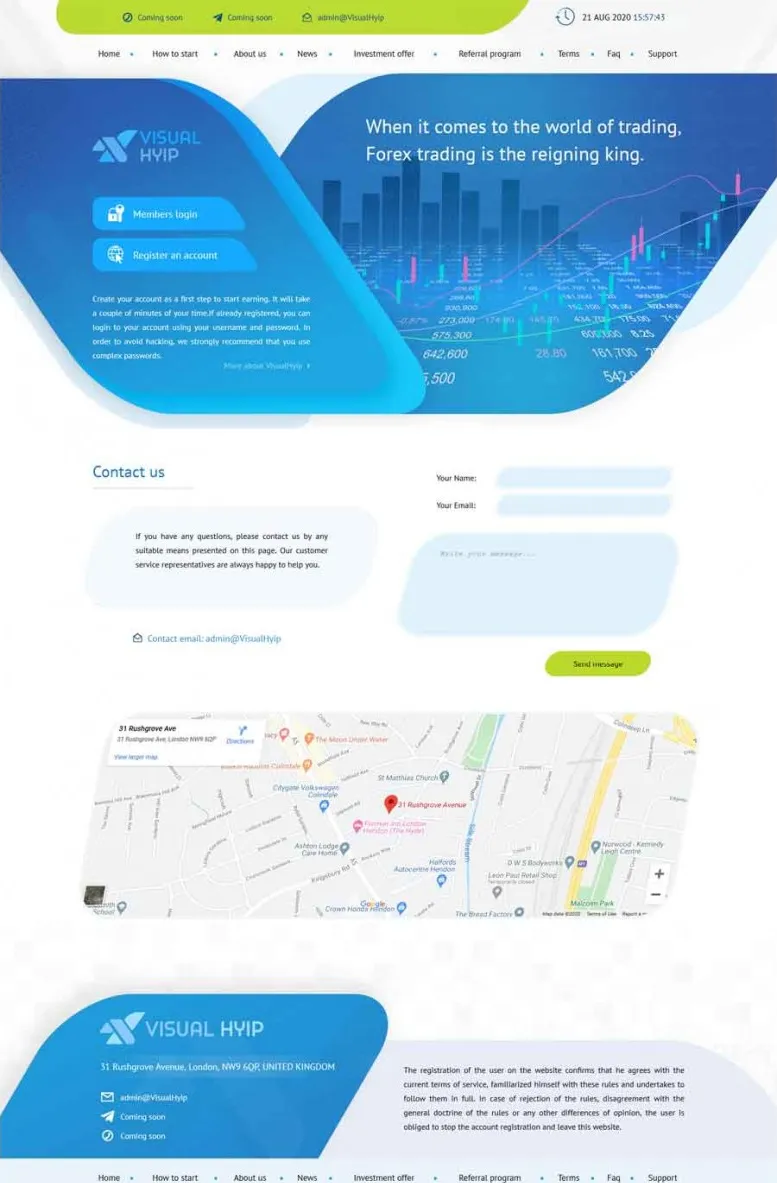 Investment Template 4 Page