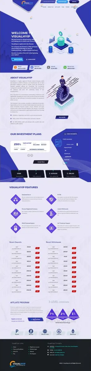 HYIP zvpt Investment Template 1395 Design