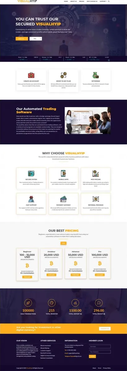 HYIP zvpt Investment Template 1399 Design