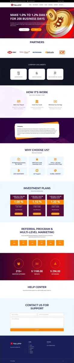 HYIP zvpt Investment Template 1400 Design