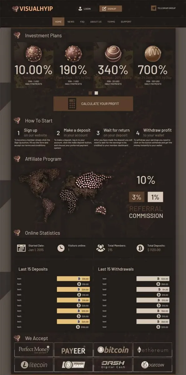 HYIP zvpt Investment Template 1404 Design