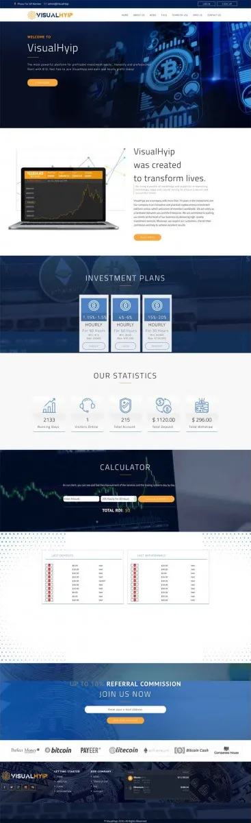 HYIP zvpt Investment Template 1405 Design
