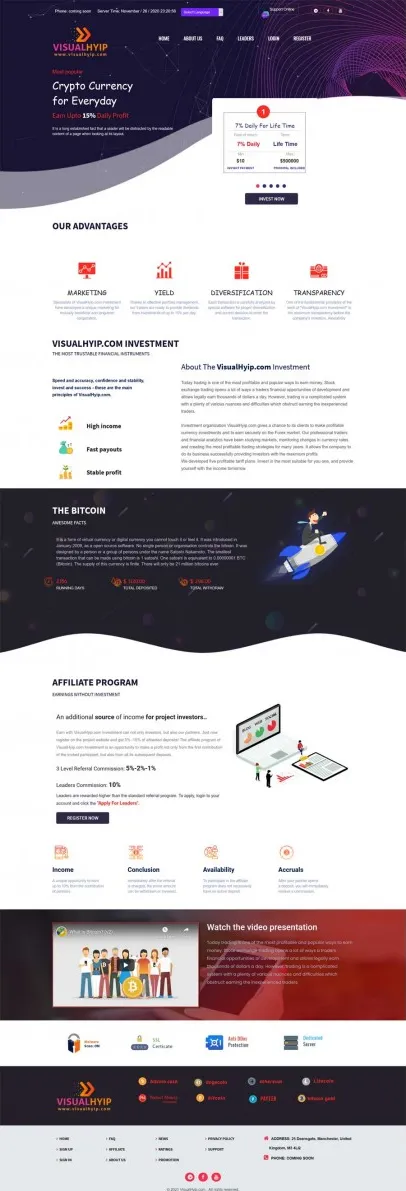 HYIP zvpt Investment Template 1408 Design