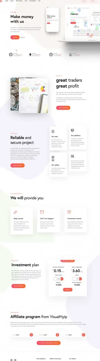 HYIP zvpt Investment Template 1412 Design