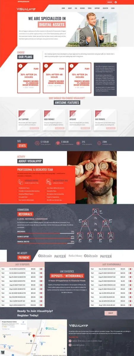 HYIP zvpt Investment Template 1413 Design