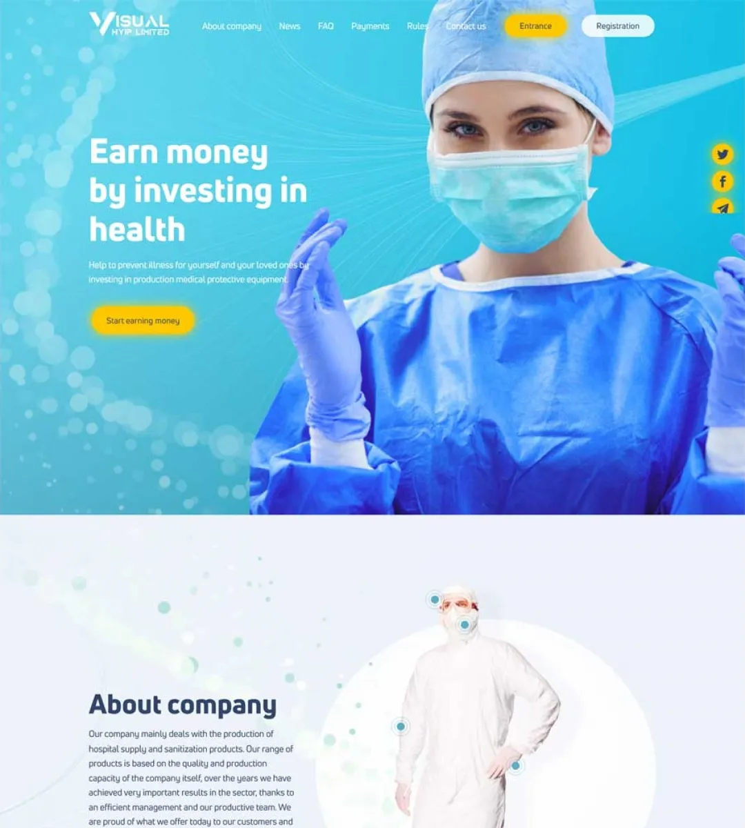 Investment Template 2 Page
