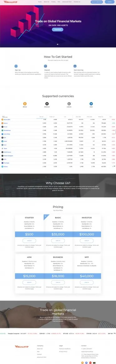 HYIP zvpt Investment Template 1418 Design