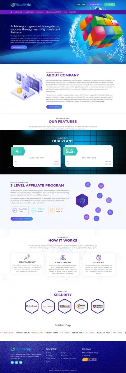 HYIP zvpt Investment Template 1423 Design