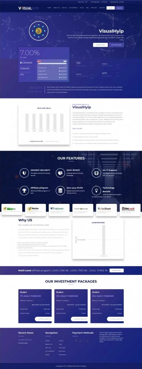 HYIP zvpt Investment Template 1431 Design