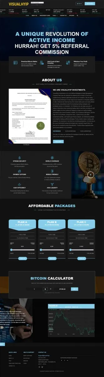 HYIP zvpt Investment Template 1440 Design