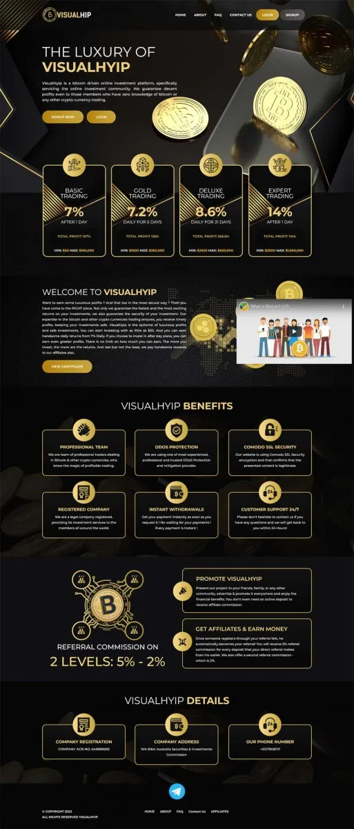 HYIP zvpt Investment Template 1450 Design