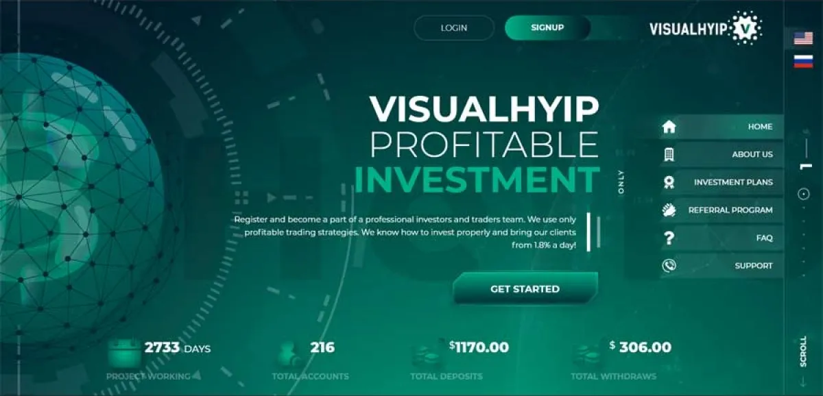 HYIP zvpt Investment Template 1458 Design