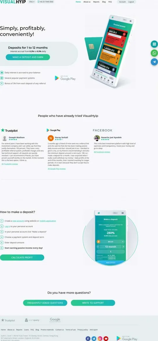 HYIP zvpt Investment Template 1460 Design