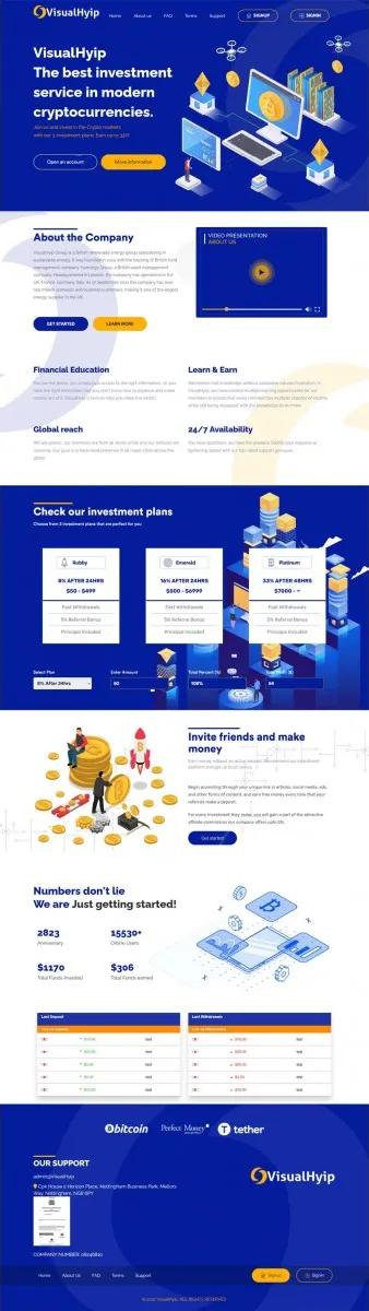 HYIP zvpt Investment Template 1473 Design