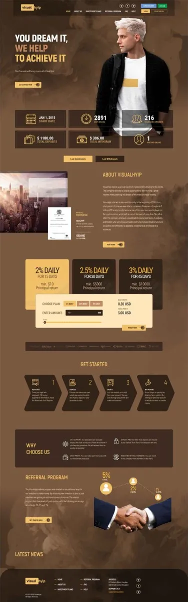 HYIP zvpt Investment Template 1481 Design