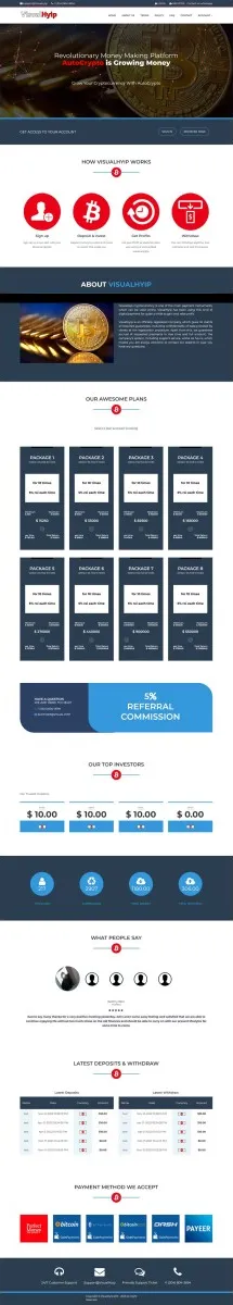 HYIP zvpt Investment Template 1485 Design