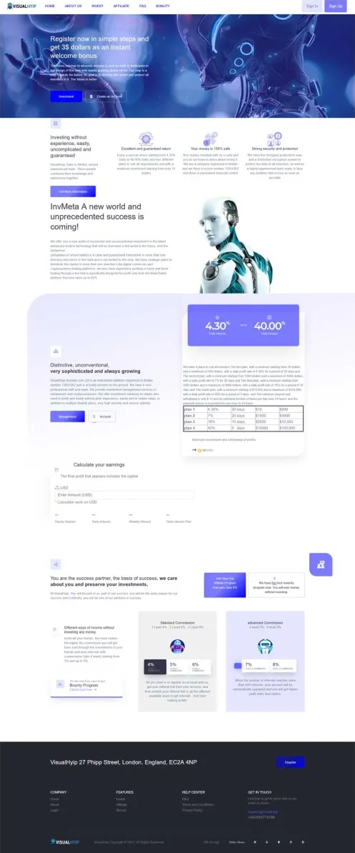 HYIP zvpt Investment Template 1490 Design