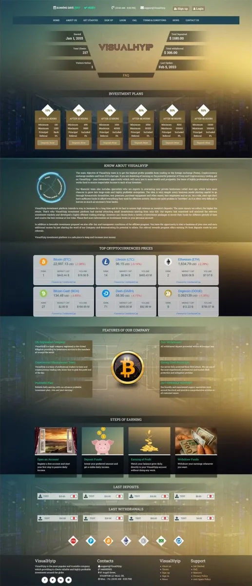 HYIP zvpt Investment Template 1492 Design
