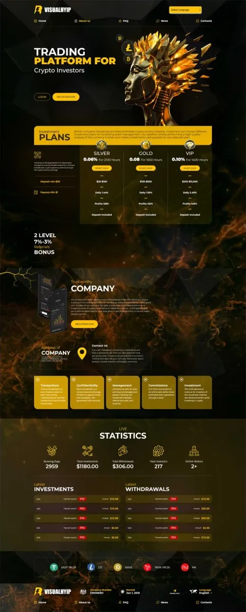 HYIP zvpt Investment Template 1494 Design