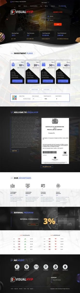 HYIP zvpt Investment Template 1497 Design