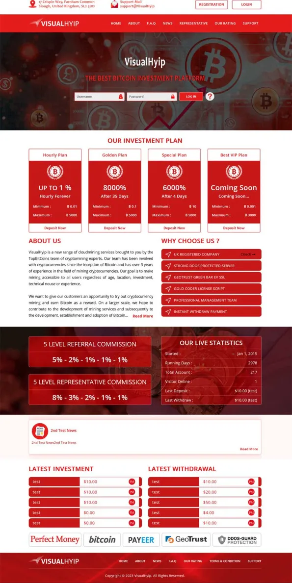 HYIP zvpt Investment Template 1503 Design