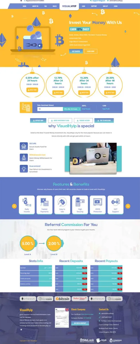 HYIP zvpt Investment Template 1509 Design