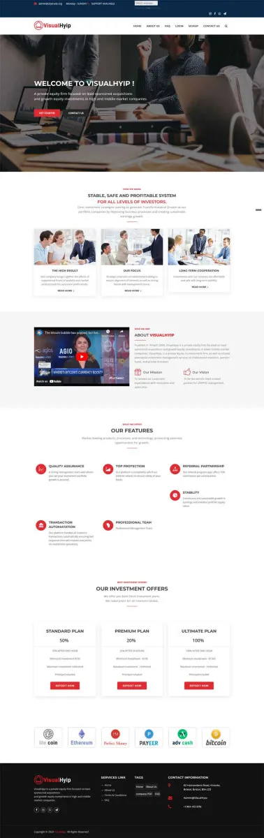 HYIP zvpt Investment Template 1510 Design