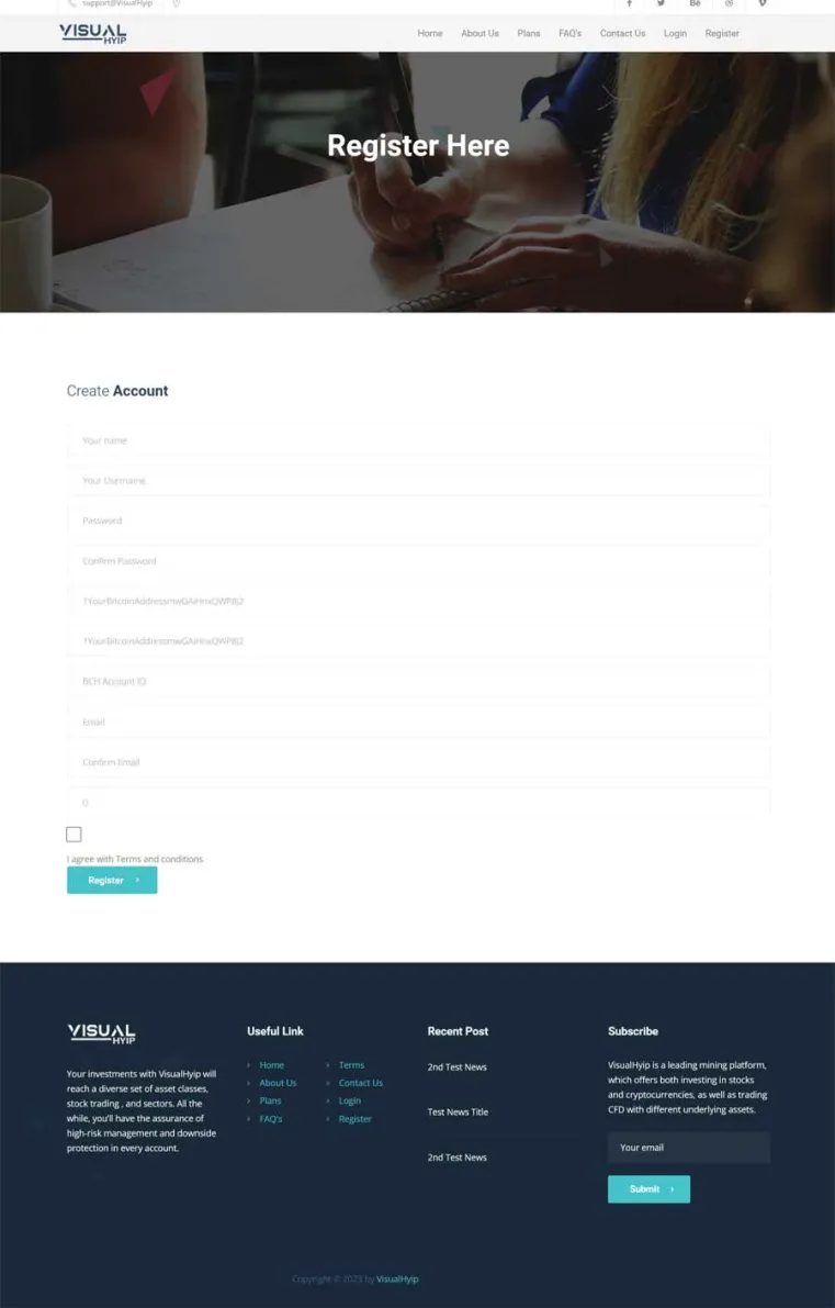 Investment Template 3 Page