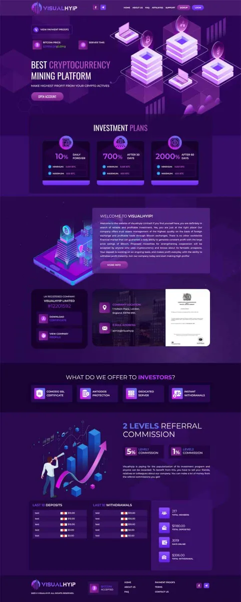 HYIP zvpt Investment Template 1513 Design