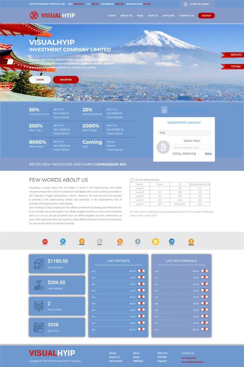 HYIP zvpt Investment Template 1517 Design