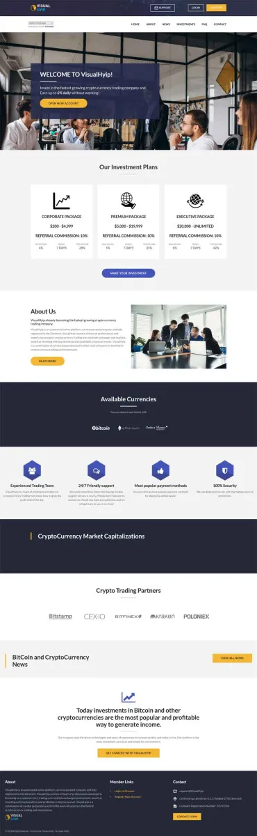 HYIP zvpt Investment Template 1519 Design