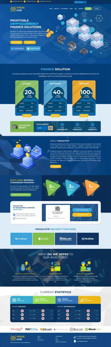 HYIP zvpt Investment Template 1523 Design