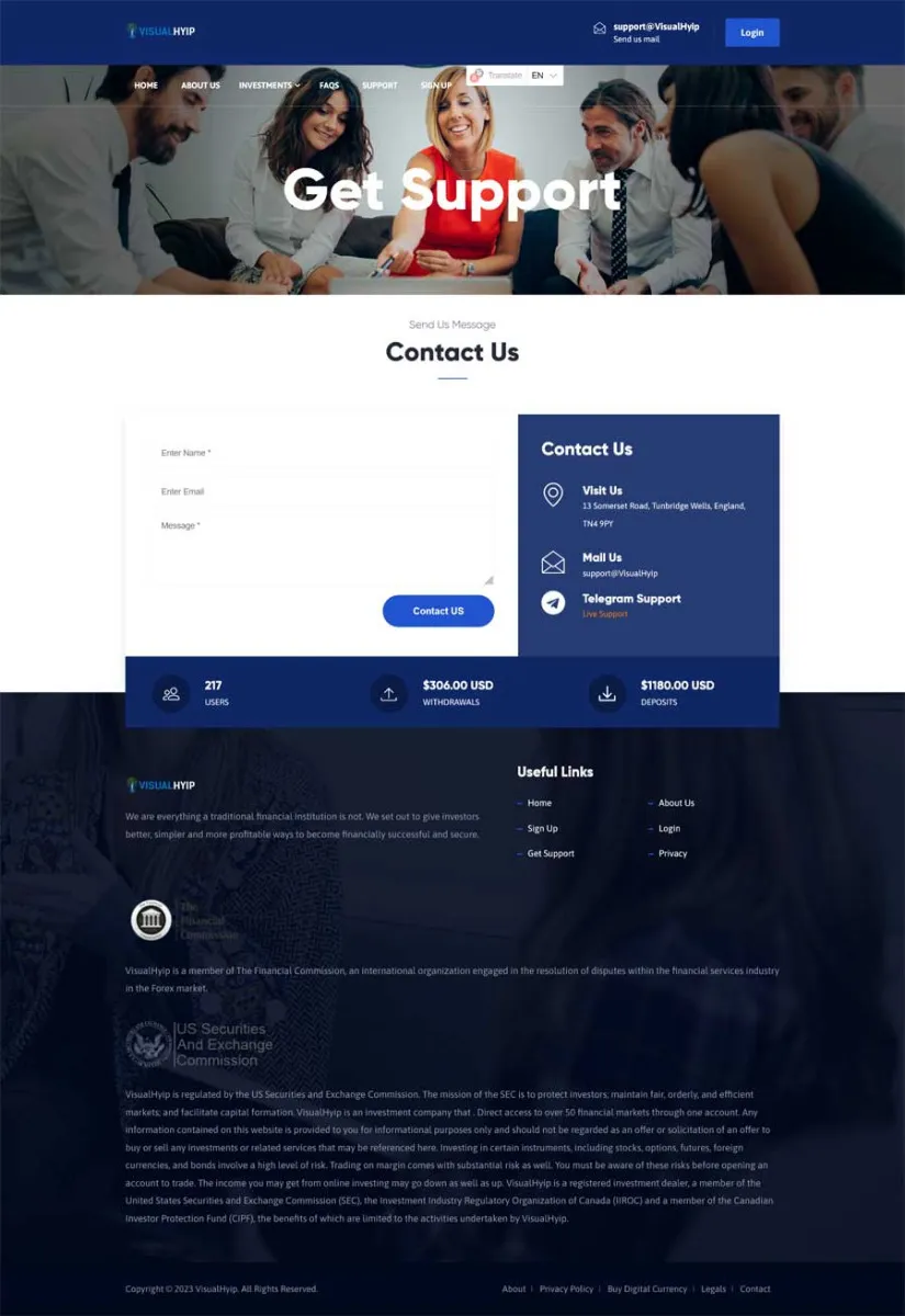 Investment Template 3 Page