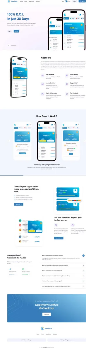HYIP zvpt Investment Template 1538 Design