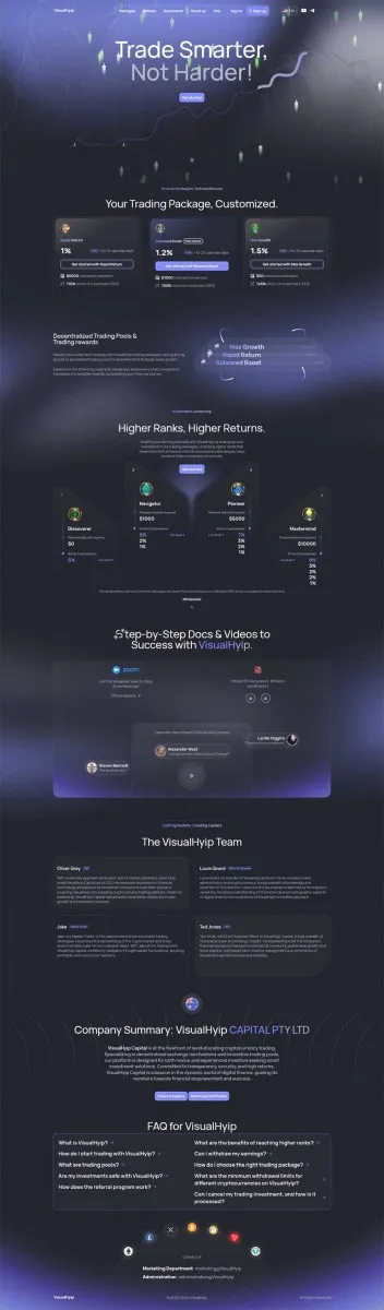 HYIP zvpt Investment Template 1550 Design