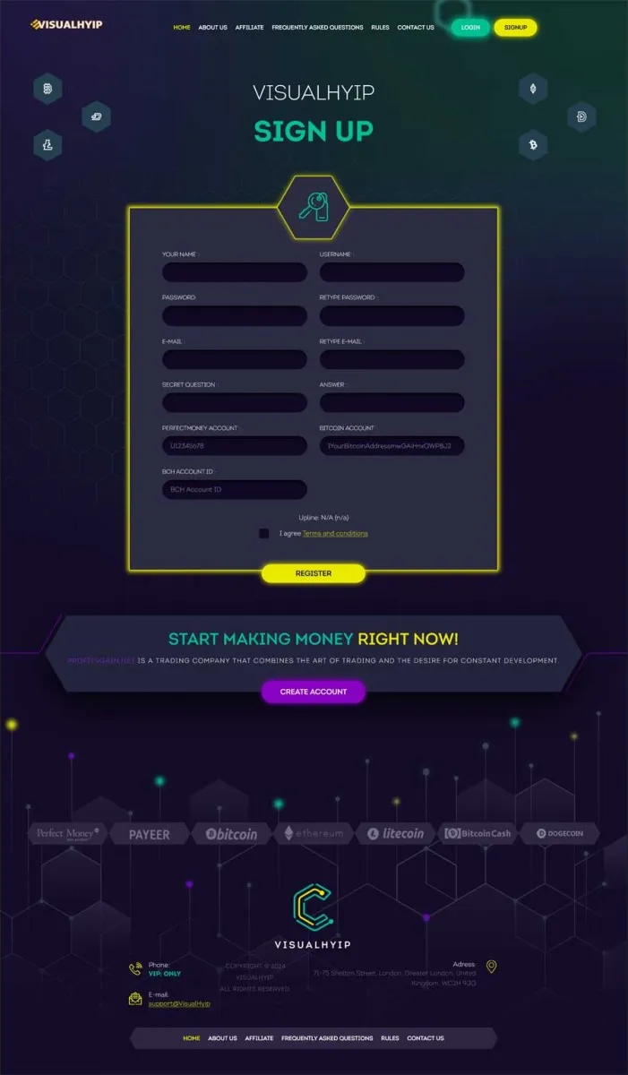 Investment Template 3 Page