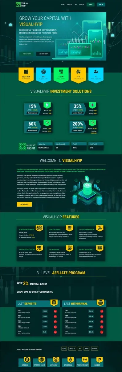 HYIP zvpt Investment Template 1554 Design