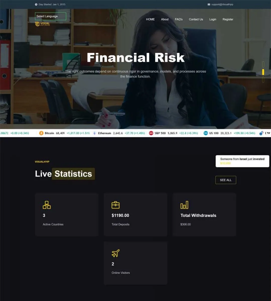 Investment Template 2 Page